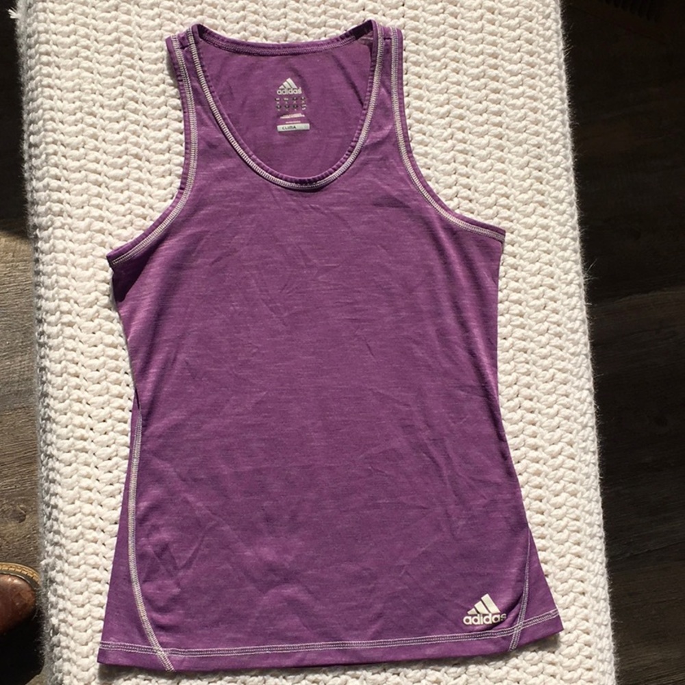 Adidas Climalite - Purple/Slv Sz S